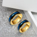 Aliança de Tungstênio Giratória Azul E Preta 8mm (FJ07-8)