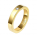 Anel de Tungstênio Dourado Reto 4mm (FJ27-4)  Anel de Tungstênio Dourado Reto 4mm (FJ27-4)