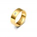 Anel De Tungstênio Dourado Reto 8mm (FJ27-8) Anel De Tungstênio Dourado Reto 8mm (FJ27-8)